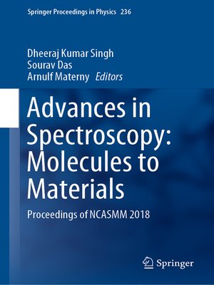 cover image of Advances in Spectroscopy
